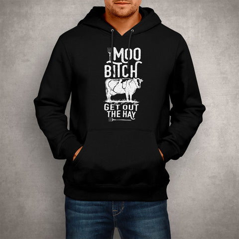 Image of Unisex Hoodie Moo Bitch