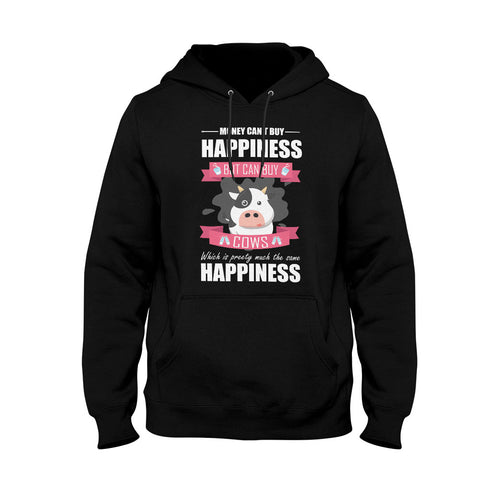 Image of Unisex Hoodie Happiness Cow Lover