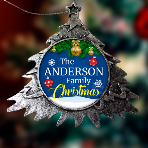 Image of Personalized Family Christmas Ornaments