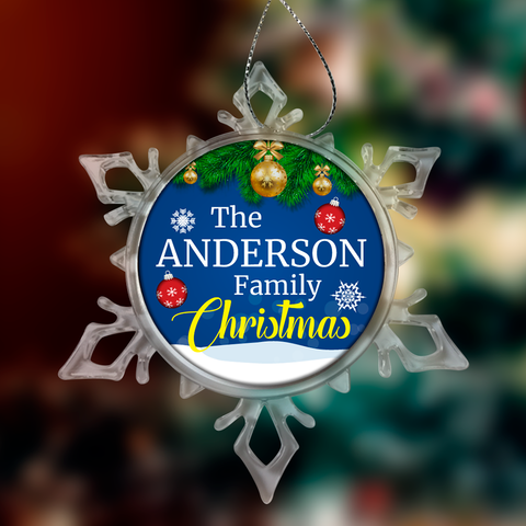 Image of Personalized Family Christmas Ornaments