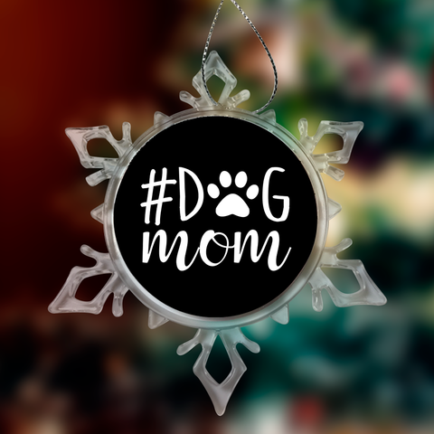 Image of #Dog Mom Christmas Ornaments