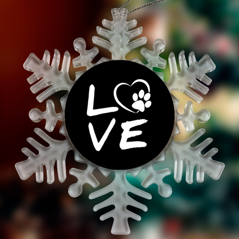 Image of Love Paw Christmas Ornaments