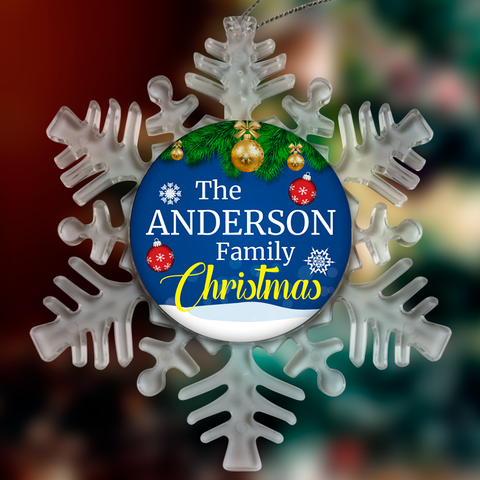 Image of Personalized Family Christmas Ornaments