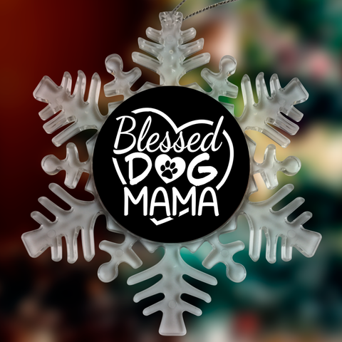 Image of Blessed Dog Mama Christmas Ornaments