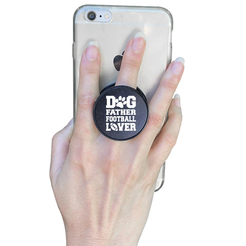 Image of Dog Father Football Lover Phone Grip