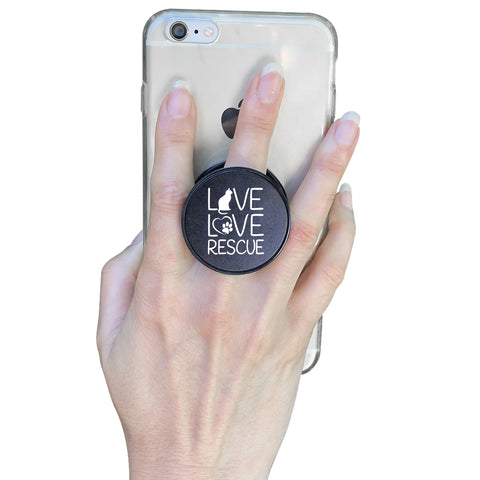 Image of Live Love Rescue Cat Phone Grip
