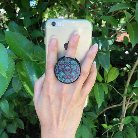 Image of Ornamental Sugar Skull Phone Grip