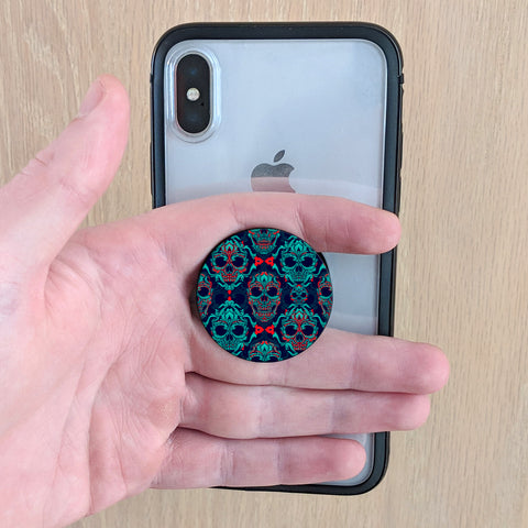 Image of Ornamental Sugar Skull Phone Grip