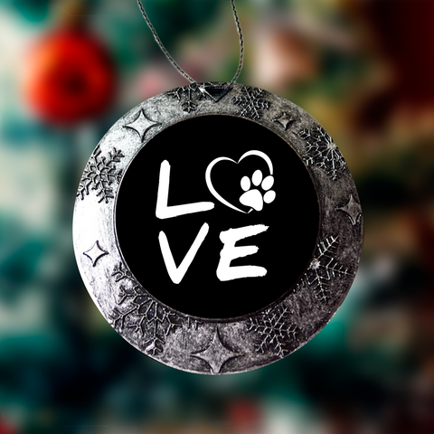 Image of Love Paw Christmas Ornaments