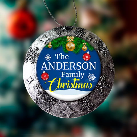 Image of Personalized Family Christmas Ornaments