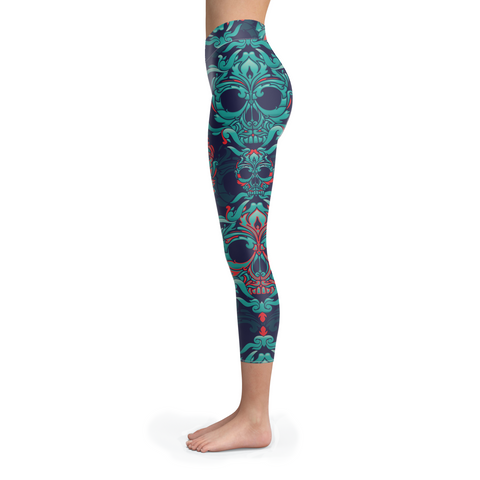 Image of Ornamental Sugar Skull Capris