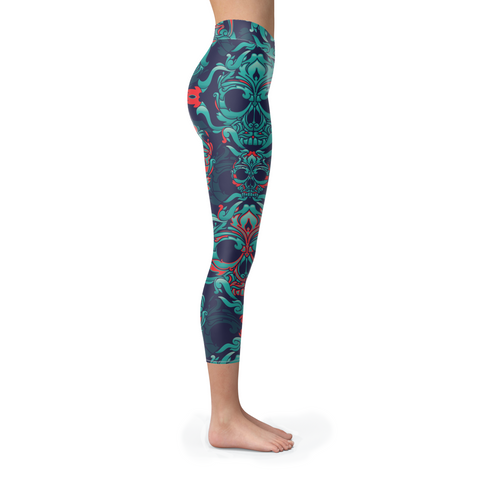Image of Ornamental Sugar Skull Capris