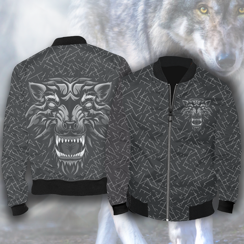 Image of Aggressive Inner Wolf Bomber Jacket