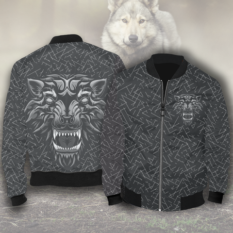Image of Aggressive Inner Wolf Bomber Jacket