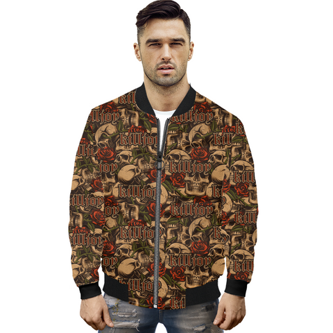 Image of Killjoy Skull and Roses Bomber Jacket