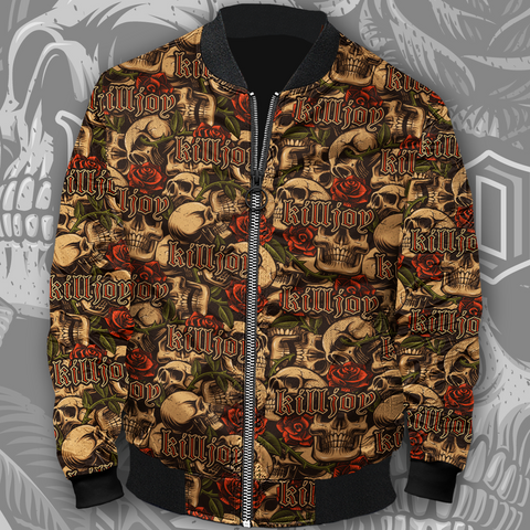 Image of Killjoy Skull and Roses Bomber Jacket