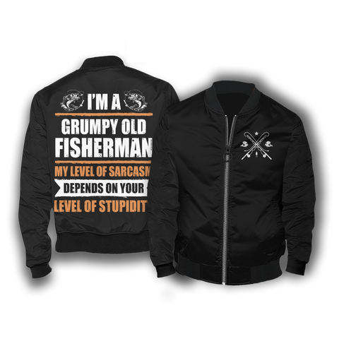 Image of Grumpy Old Fisherman Bomber Jacket