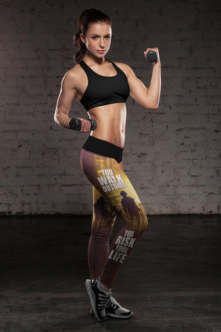 Image of Risk Your Life Zombie Leggings
