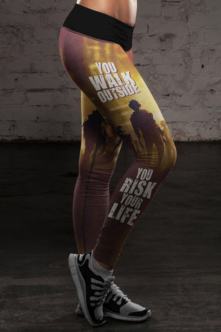 Image of Risk Your Life Zombie Leggings