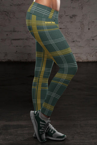 Image of Green Bay Sports Plaid Leggings