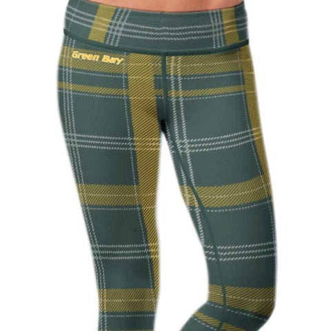 Image of Green Bay Sports Plaid Leggings