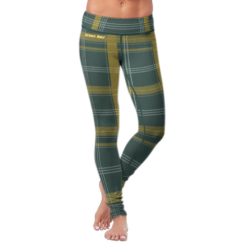 Image of Green Bay Sports Plaid Leggings