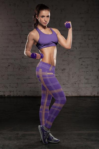 Image of MIN FB Plaid Leggings