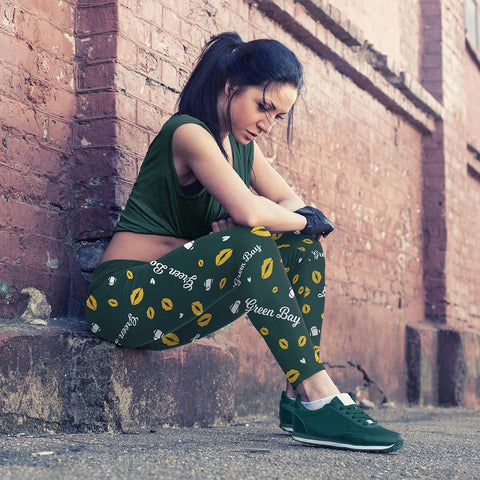 Image of Green Bay Sports Lovin Kisses FB Leggings
