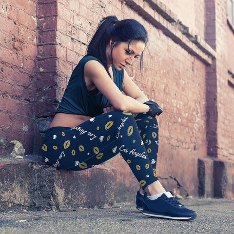 Image of LA Lovin Kisses FB Leggings