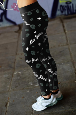 Image of NY JET Lovin Kisses FB Leggings