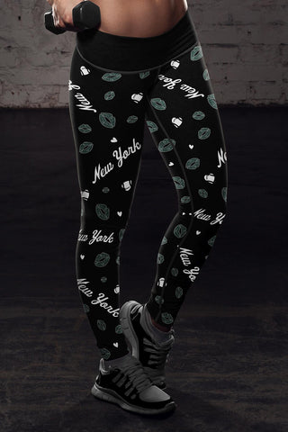 Image of NY JET Lovin Kisses FB Leggings