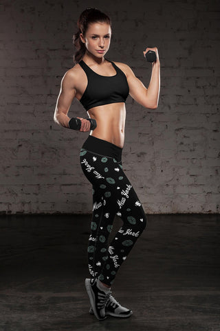 Image of NY JET Lovin Kisses FB Leggings