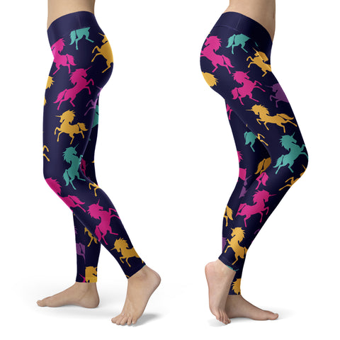 Image of Navy Unicorn Leggings