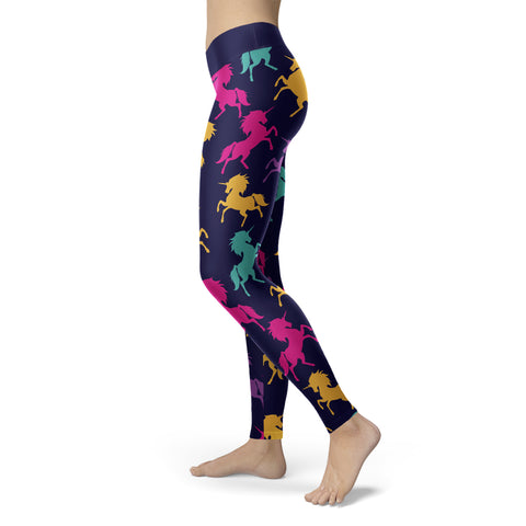 Image of Navy Unicorn Leggings