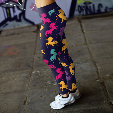 Image of Navy Unicorn Leggings