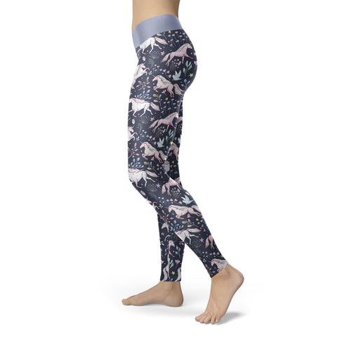 Image of Unicorn Floral Leggings