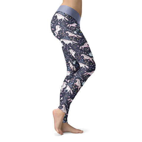 Image of Unicorn Floral Leggings