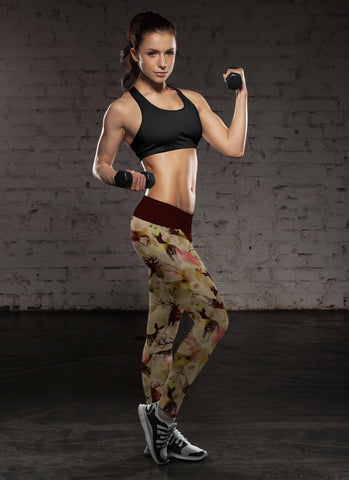 Image of Hunting Leggings Abstract Deer