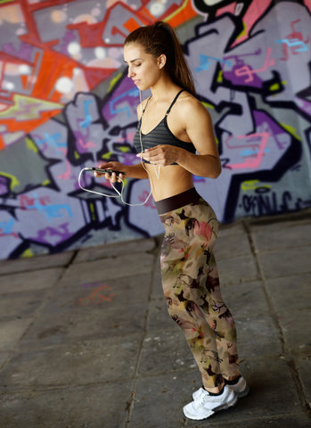 Image of Hunting Leggings Abstract Deer