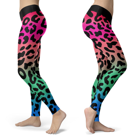 Image of Retro Leopard Print Leggings