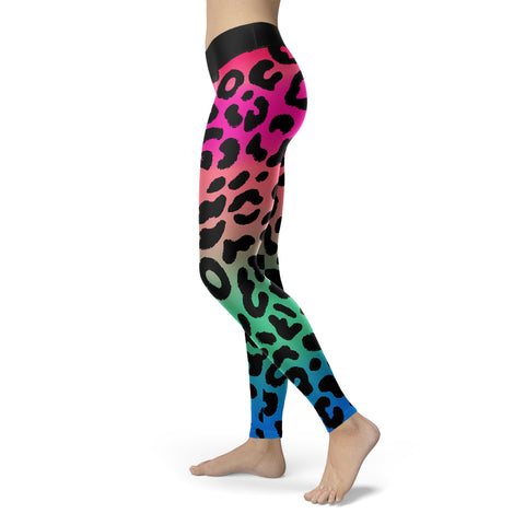 Image of Retro Leopard Print Leggings
