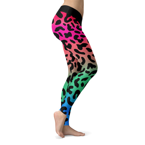 Image of Retro Leopard Print Leggings