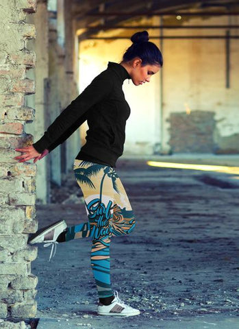 Image of Surfing Leggings Surf The Wave