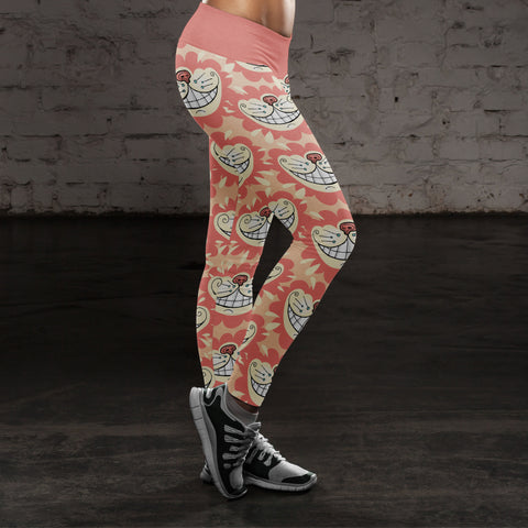 Image of Wonderland Leggings Red Cat