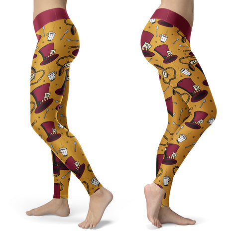 Image of Wonderland Leggings Are You Mad?
