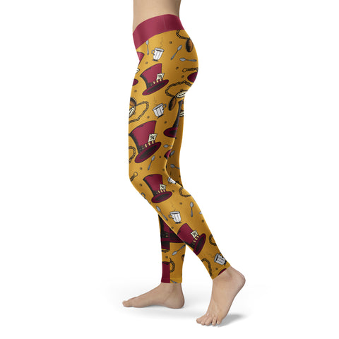 Image of Wonderland Leggings Are You Mad?