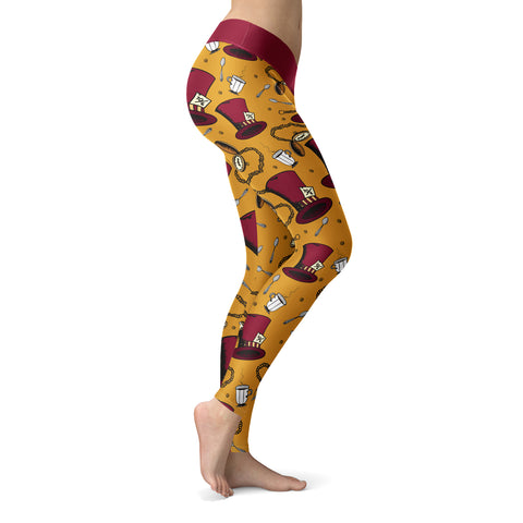 Image of Wonderland Leggings Are You Mad?