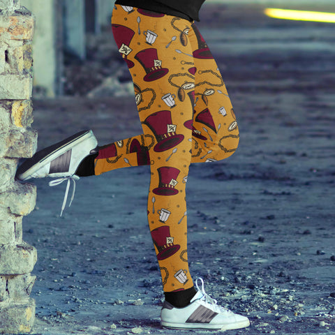 Image of Wonderland Leggings Are You Mad?