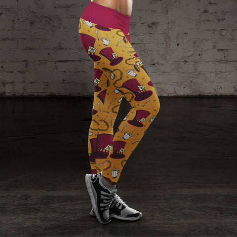 Image of Wonderland Leggings Are You Mad?