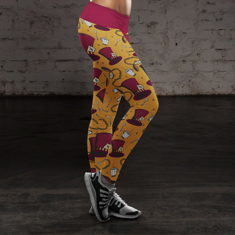 Image of Wonderland Leggings Are You Mad?